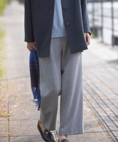 J.PRESS LADIES クラシカル ヘリンボーン セミワイド パンツ