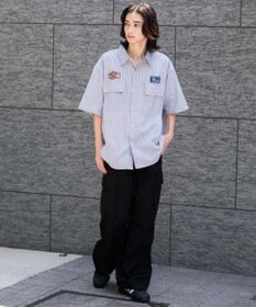 WEGO 【ユニセックス着用ITEM/MLサイズ展開】オックスフォードワッペンシャツ（SS）