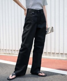 WEGO 【ユニセックス着用ITEM/SMLサイズ展開】デニムストレートパンツ