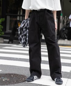 WEGO 【ユニセックス着用ITEM/SMLサイズ展開】デニムストレートパンツ