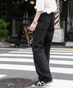 WEGO 【ユニセックス着用ITEM/SMLサイズ展開】デニムストレートパンツ