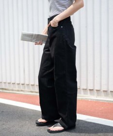 WEGO 【ユニセックス着用ITEM/SMLサイズ展開】デニムストレートパンツ