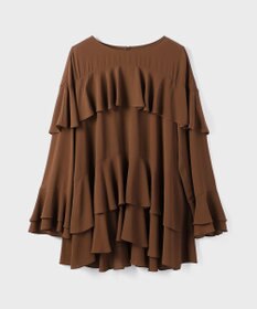 GRACE CONTINENTAL シフォンフリルブラウス