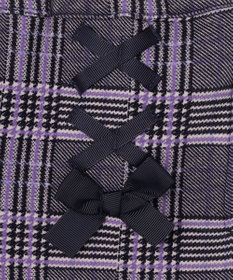 ANY KIDS レースアップ 裏シャギーワイドパンツ