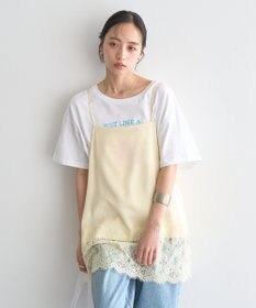 earth music&ecology 【一部WEB限定】レーストリムキャミソール