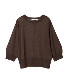 Green Parks ・ＥＬＥＮＣＡＲＥ　ＤＵＥバックパールシアー５分ニット