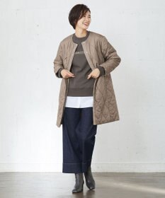 J.PRESS LADIES L 【洗える】 10oz Stretch Denim セミワイド パンツ