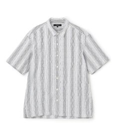 JOSEPH HOMME 【新柄】ストライプジャガードストレッチ 　レギュラーカラー半袖シャツ