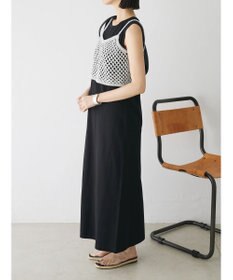 Green Parks ニットビスチェ付きカットソーワンピース