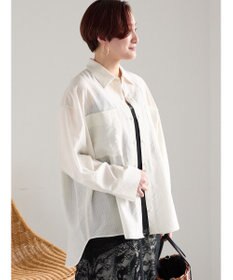 Te chichi シアーストライプシャツ