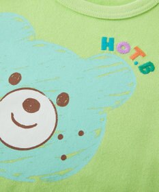 MIKI HOUSE HOT BISCUITS 【80-120cm】カラフルビーンズ フェイスプリント 半袖Tシャツ