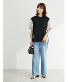 Green Parks 布帛ドッキング脇リボンプルオーバー