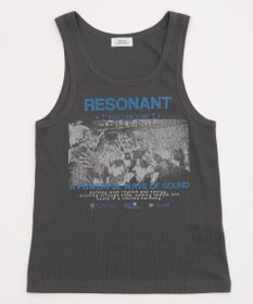 WEGO グラフィックリブタンクトップ