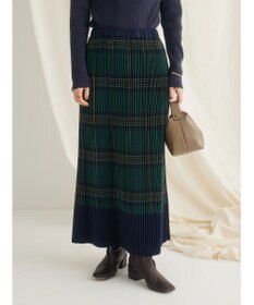 CRAFT STANDARD BOUTIQUE 配色チェックプリーツスカート