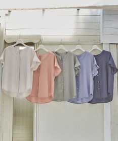 ANY SIS 【美人百花6月号掲載】スムージーポリエステル ブラウス