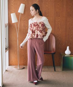 earth music&ecology ベロアフラワービスチェ