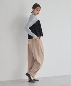 earth music&ecology ベロアフラワービスチェ