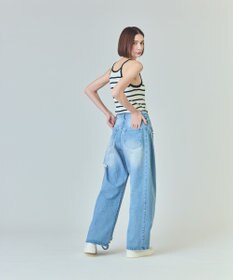 GRACE CONTINENTAL ドロストウエストデニムパンツ