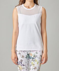 Chacott HandsomeCotton チュールノースリーブTシャツ