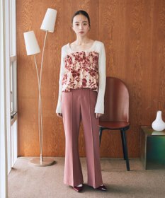 earth music&ecology ベロアフラワービスチェ