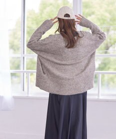 Tiaclasse 【洗える】クルーネックメランジカーディガン