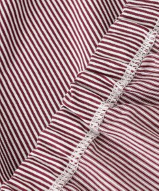 ANY SIS 【洗える】シルケットジャージーストライプ ブラウス