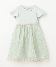 ANY KIDS 刺繍チュールガーリー ワンピース