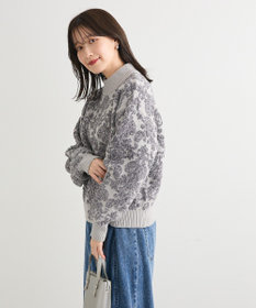 Green Parks ・ｓｗｉｎｇ　ｂｙ　アラベスクジャカードニット