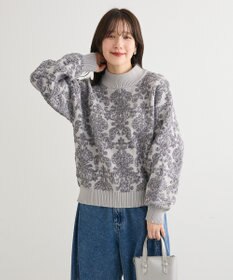 Green Parks ・ｓｗｉｎｇ　ｂｙ　アラベスクジャカードニット