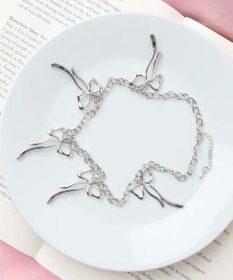 WEGO Lメニーリボンメタルネックレス