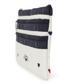 LeSportsac 3ZIP COSMETIC/トリコロールハートエンブロイダリー