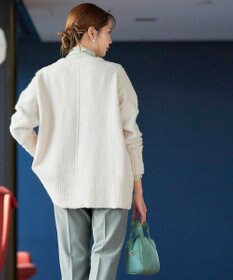 Tiaclasse 【洗える】クルーネックメランジカーディガン