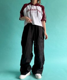 WEGO 【ウエストゴム】イージーカーゴパンツ