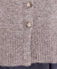 Tiaclasse 【洗える】クルーネックメランジカーディガン