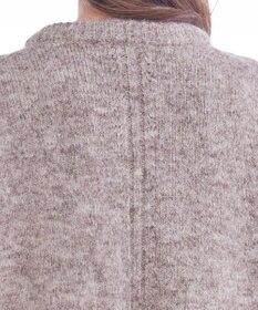 Tiaclasse 【洗える】クルーネックメランジカーディガン