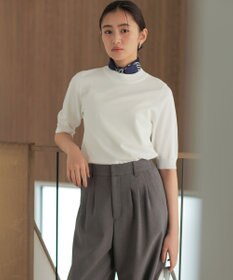 組曲 S マイラックカラー 6分袖 ニット