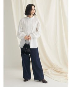 CRAFT STANDARD BOUTIQUE ピコフリルドットブラウス