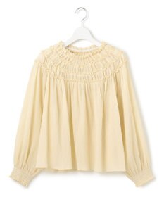 23区 【SLOW/一部店舗限定】コットンクレープ ブラウス