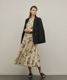 GRACE CONTINENTAL ボタニカルプリントフレアワンピース