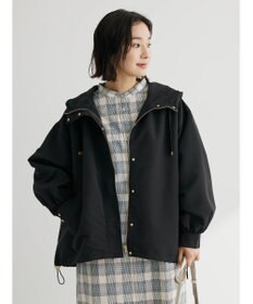 Green Parks 綿麻混バンドカラーシャツワンピース