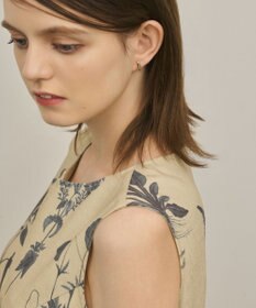 GRACE CONTINENTAL ボタニカルプリントフレアワンピース