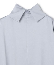 BEIGE， 【洗える・Precious 11月号掲載】LLOYD / ハンマーサテンロールカラー半袖ブラウス