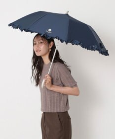 MOONBAT 【一級遮光/晴雨兼用/遮熱/UV】PAUL&JOE ACCESSOIRES(ポール & ジョー)晴雨兼用日傘 クリザンテームワンポイントフリル