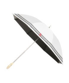 MOONBAT POLO RALPH LAUREN（ポロ ラルフローレン）晴雨兼用日傘 ボーダー ポロポニー 長傘 遮光率100％ 遮熱 UV