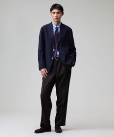 J.PRESS MEN 【J.PRESS ORIGINALS】【UNISEX】Wool Polyester Stretch Toropical 3B Blazer / Baggy Fit