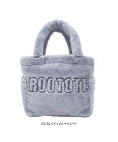 ROOTOTE 3637【ふわふわ】SC.スクエア.ファー.ロゴ-A