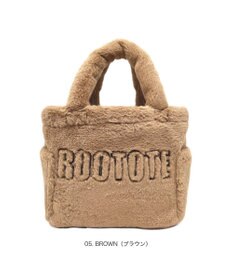 ROOTOTE 3637【ふわふわ】SC.スクエア.ファー.ロゴ-A