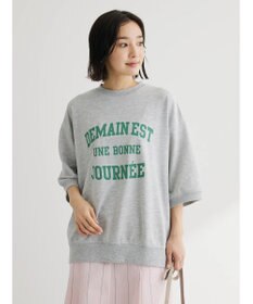 Green Parks ７分袖ロゴ裏毛プルオーバー