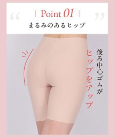 Wing 補整ショーツ ほどよいおなか押さえ まるみのあるヒップライン ラクな着用感 【Pパンツ】 ロング丈 はきこみ丈ふかめ KJ4825 ウイング／ワコール