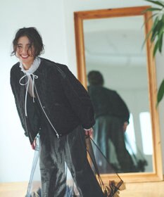 uncrave ベロア キルティング ブルゾン（uncrave WHITE）